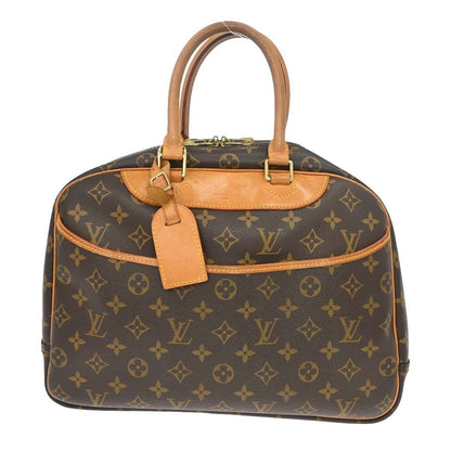 Louis Vuitton Deauville Handbag Monogram Canvas, Brown, Canvas, Handbag