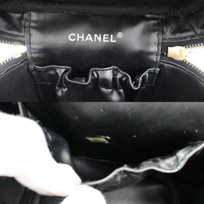 Chanel Vintage Timeless Cosmetic Case Caviar, BLACK, CALFSKIN, Handbag