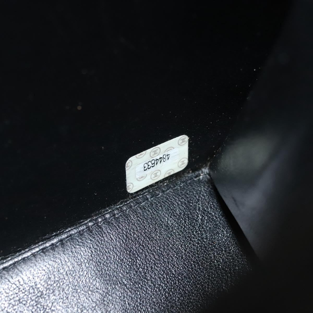 Chanel Vintage ID Bracelet Flap Bag Quilted Patent, BLACK, PATENT_LEATHER, Handbag