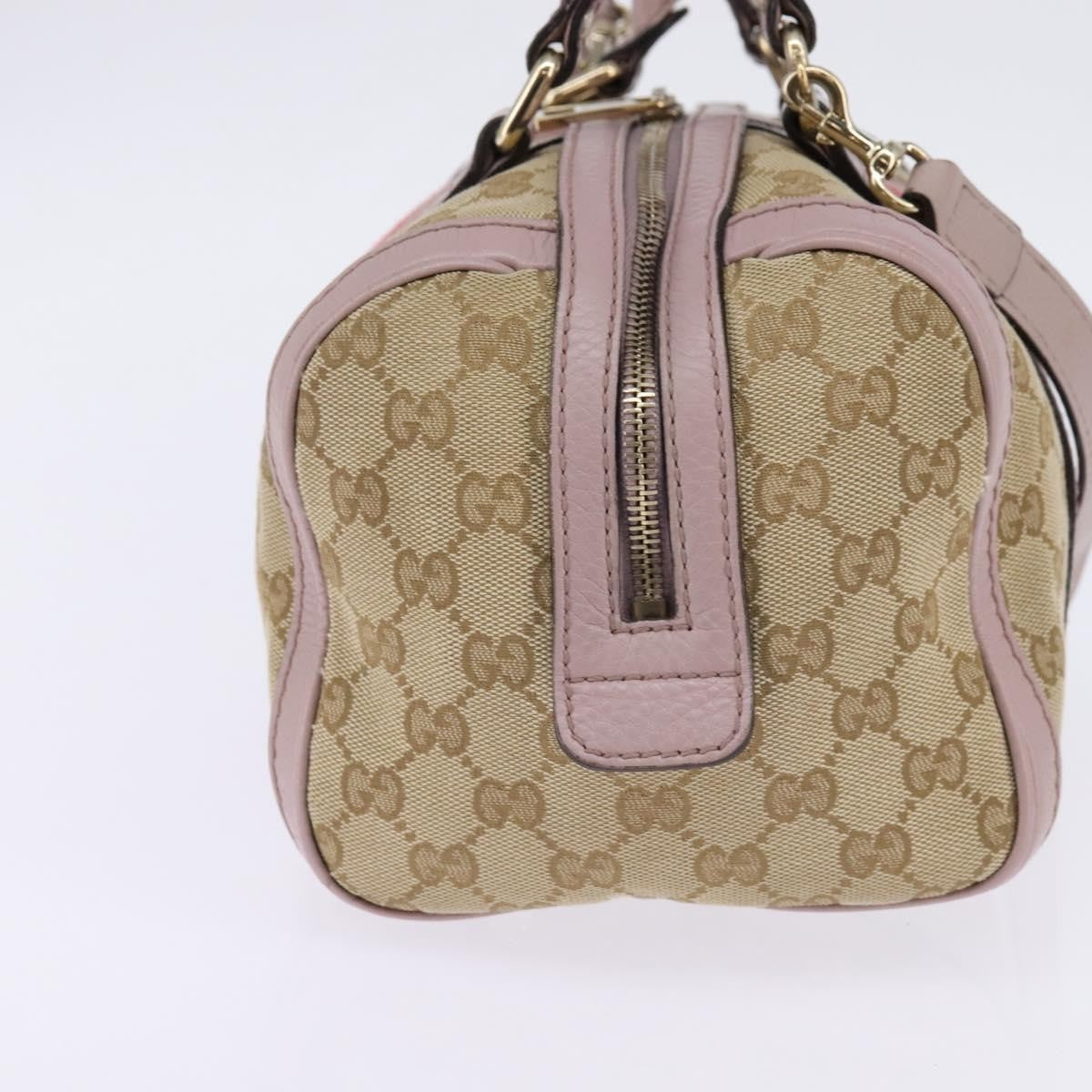 Gucci Vintage Web Boston Bag GG Canvas, BEIGE, CANVAS, Travel bag