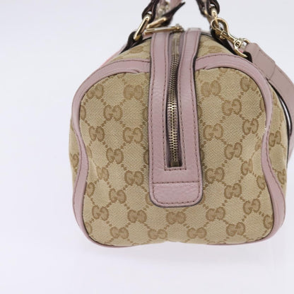Gucci Vintage Web Boston Bag GG Canvas, BEIGE, CANVAS, Travel bag