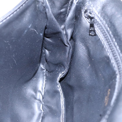 Celine Vintage Macadam Handbag vinyle, BLACK, LEATHER, Shoulder bag