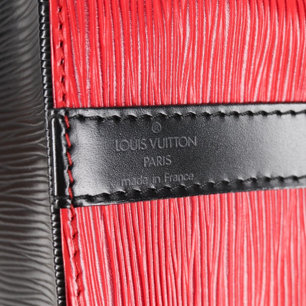 Louis Vuitton Bicolor Petit Noe Handbag Epi Leather, RED, LEATHER, Shoulder bag