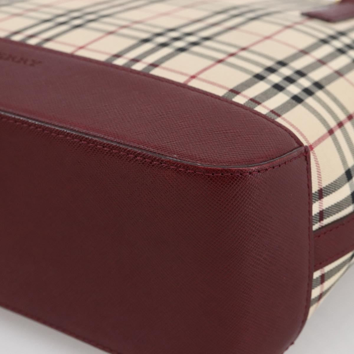 Burberry Nova Check Tote Canvas and Leather, BEIGE, CANVAS, Tote bag