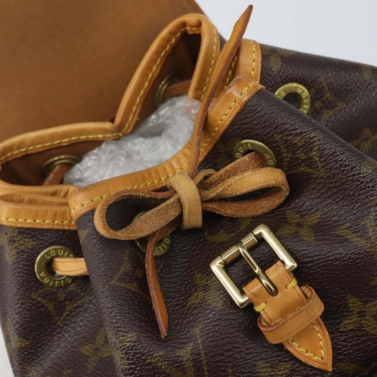 Louis Vuitton Vintage Montsouris Backpack Monogram Canvas, Brown, Canvas, Handbag