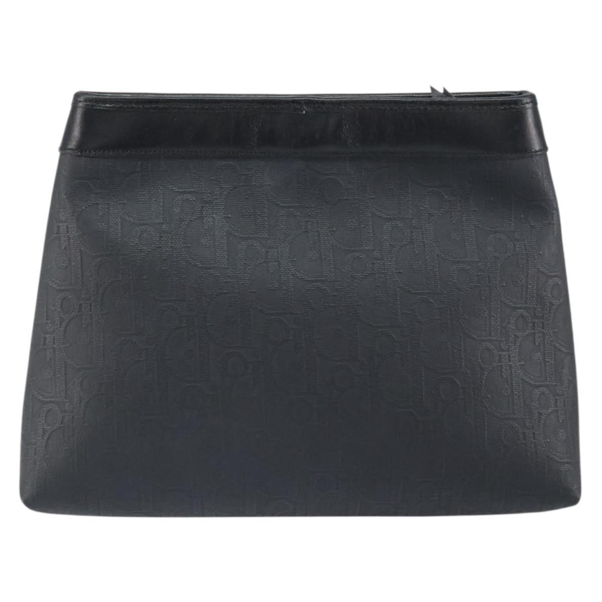 Christian Dior Trotter pouch Canvas, Black, Canvas, Clutch
