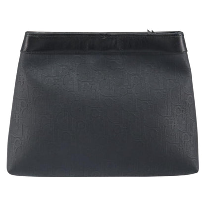 Christian Dior Trotter pouch Canvas, Black, Canvas, Clutch