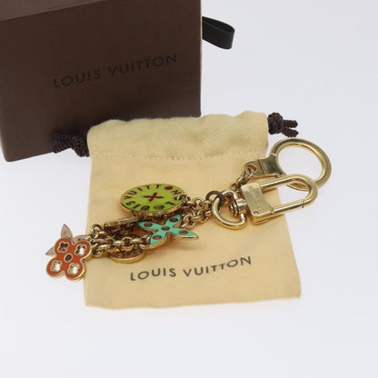 Louis Vuitton Porto Cles Looping Bag Charm and Key Holder Metal and Enamel, GOLD, METAL, Charms and Keychains