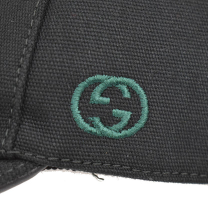 Gucci Web Baseball Cap GG Canvas, BLACK, CANVAS, Head accessory