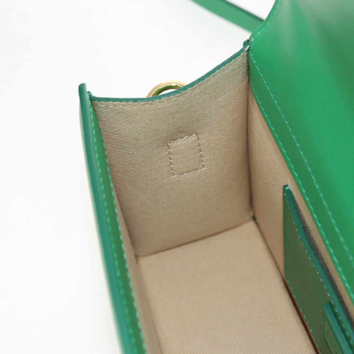 Jacquemus Le Bambinou Flap Bag Leather, GREEN, LEATHER, Handbag