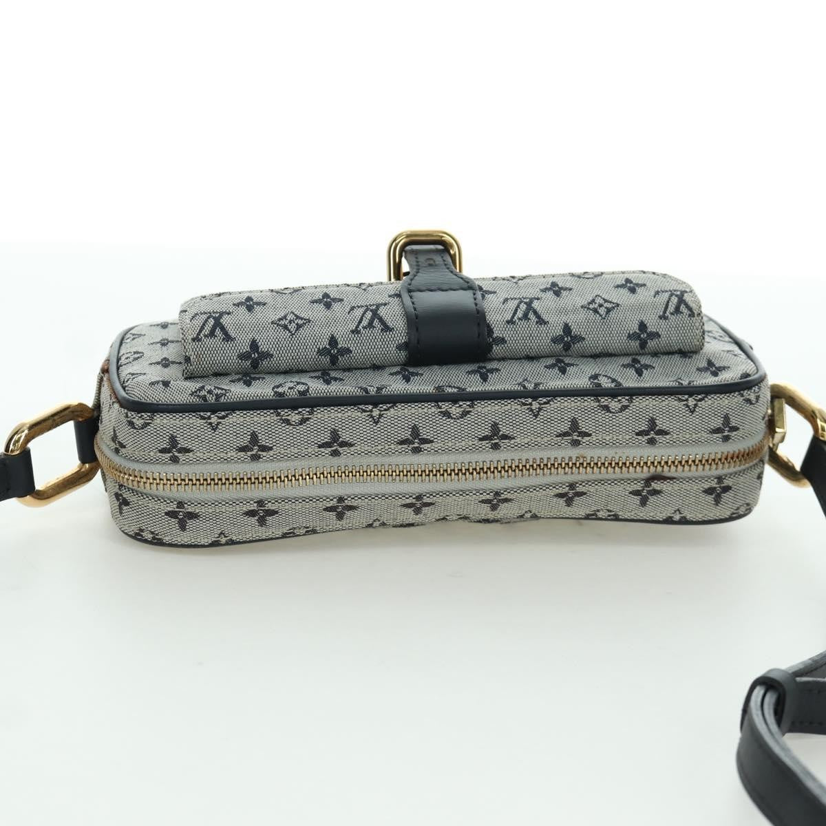 Louis Vuitton Juliette Crossbody Bag Mini Lin, BLUE, CANVAS, Shoulder bag
