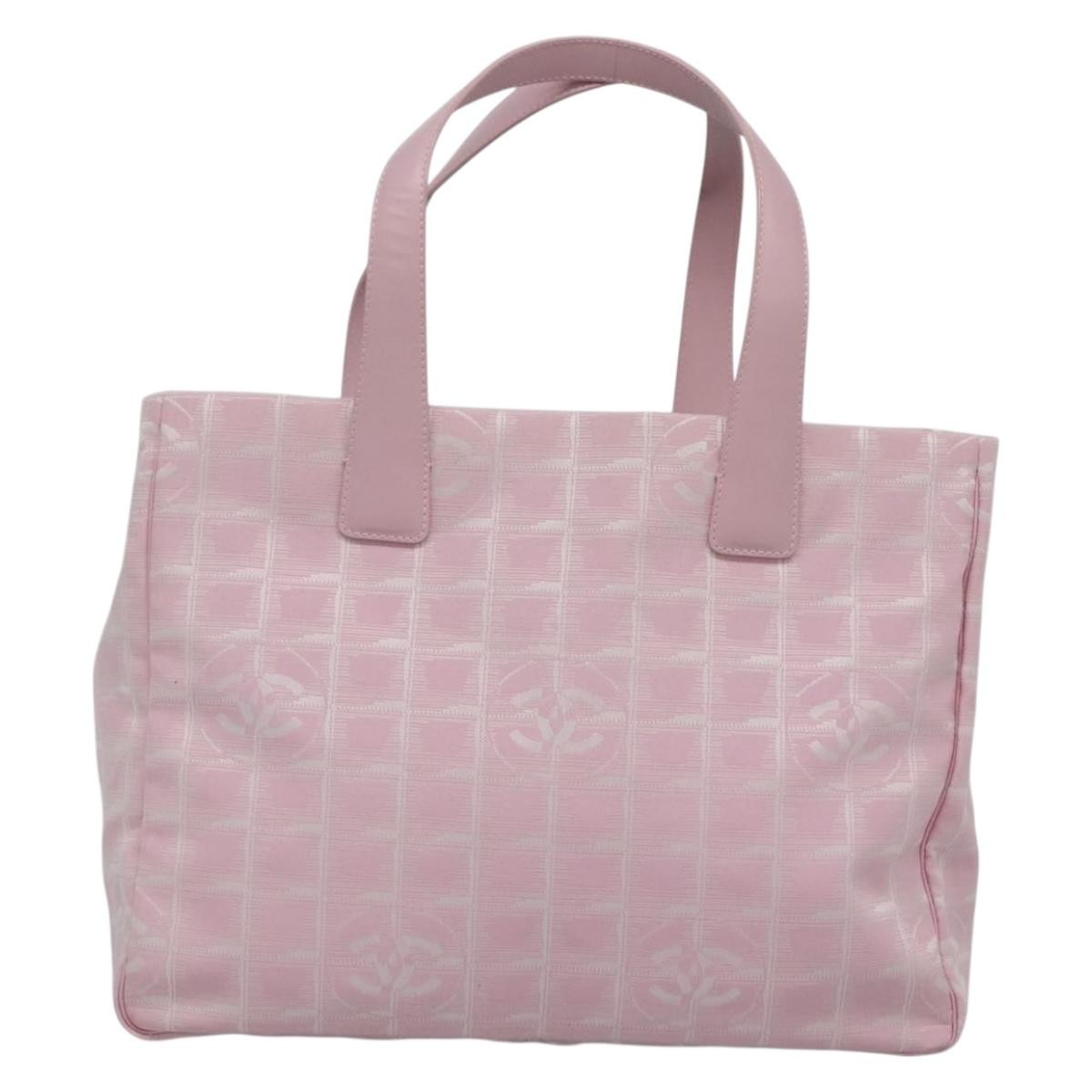 Chanel Travel Line Tote Nylon, PINK, NYLON, Tote bag