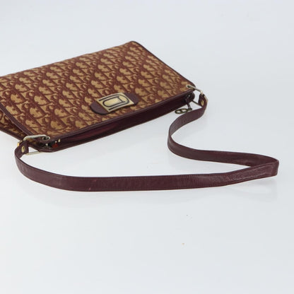 Christian Dior Vintage Trotter Shoulder Bag Canvas, RED, CANVAS, Shoulder bag