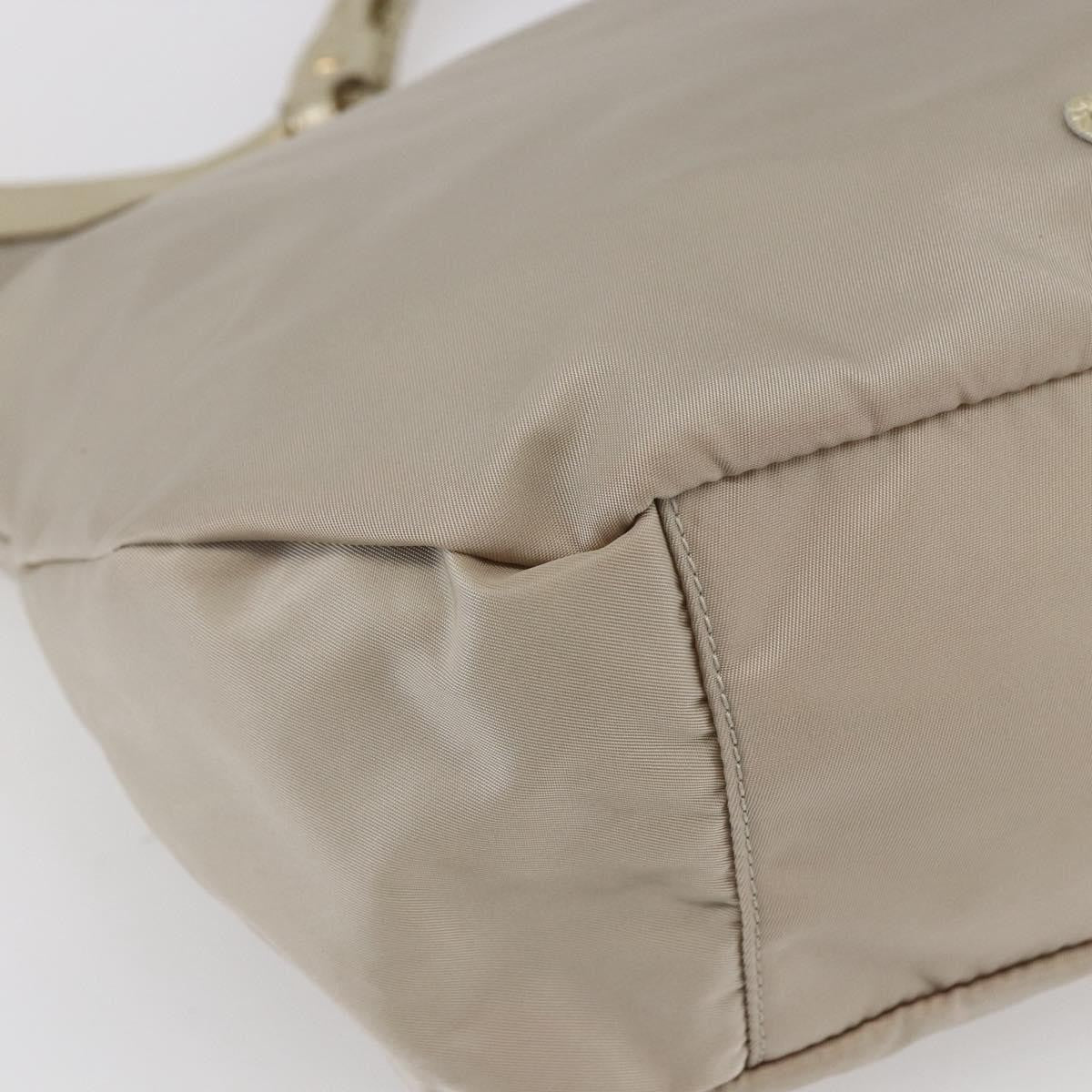 Salvatore Ferragamo Vintage Top handle handbag Nylon, BEIGE, NYLON, Tote bag