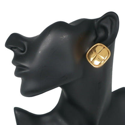 Chanel CC Rhombus Clip-On Earrings Metal, GOLD, GOLD_PLATED, Earrings