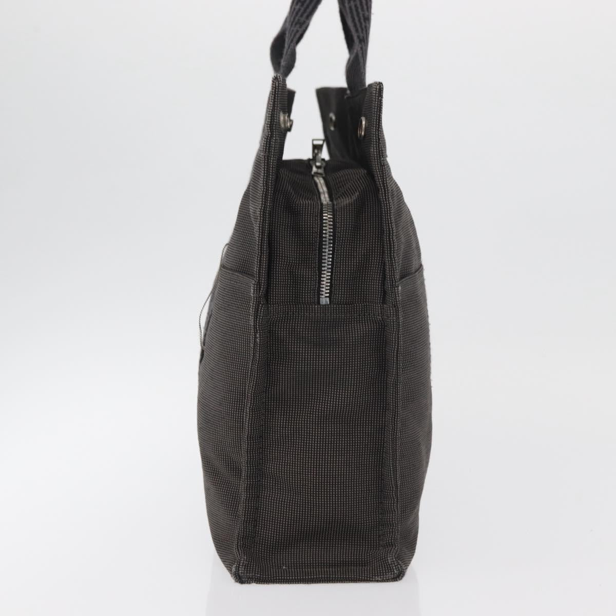 Hermes Fourre-tout Herline Canvas, Gray, Canvas, Tote Bag