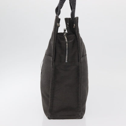 Hermes Fourre-tout Herline Canvas, Gray, Canvas, Tote Bag