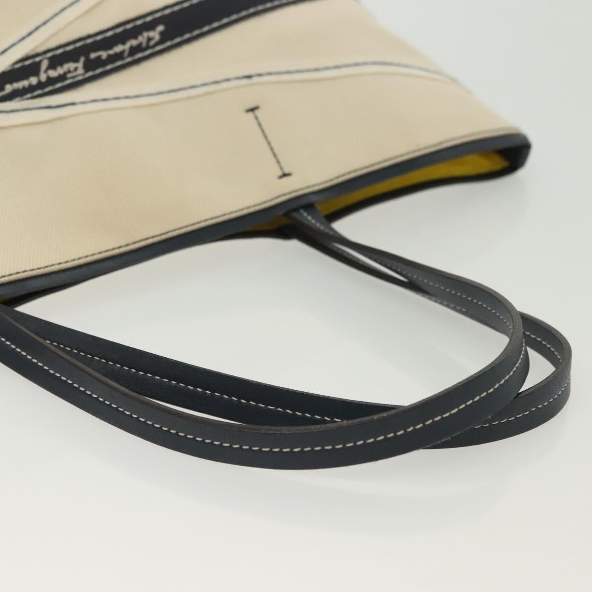 Salvatore Ferragamo Vala tote Canvas, BEIGE, CANVAS, Tote bag