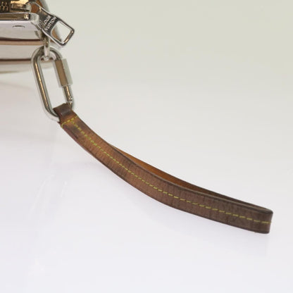 Louis Vuitton Trunk Pouch Monogram Mirror Coated Canvas, SILVER, CANVAS, Clutche & pouche