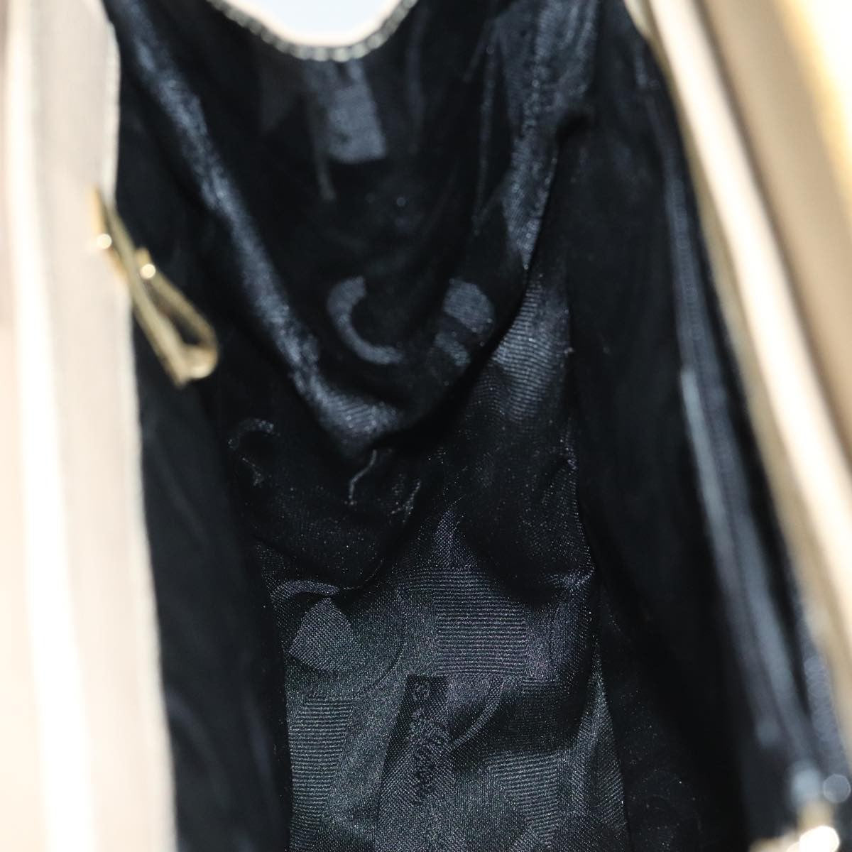 Salvatore Ferragamo Gancini Shoulder Bag Leather, BEIGE, LEATHER, Shoulder bag