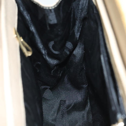 Salvatore Ferragamo Gancini Shoulder Bag Leather, BEIGE, LEATHER, Shoulder bag