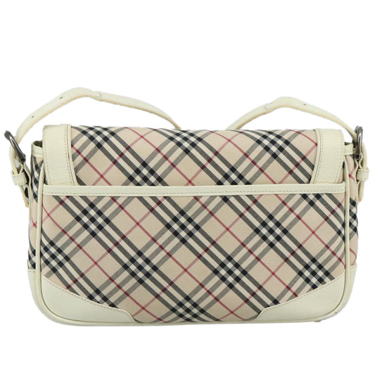 Burberry Shoulder Bag Nova Check Canvas, BEIGE, CANVAS, Shoulder bag