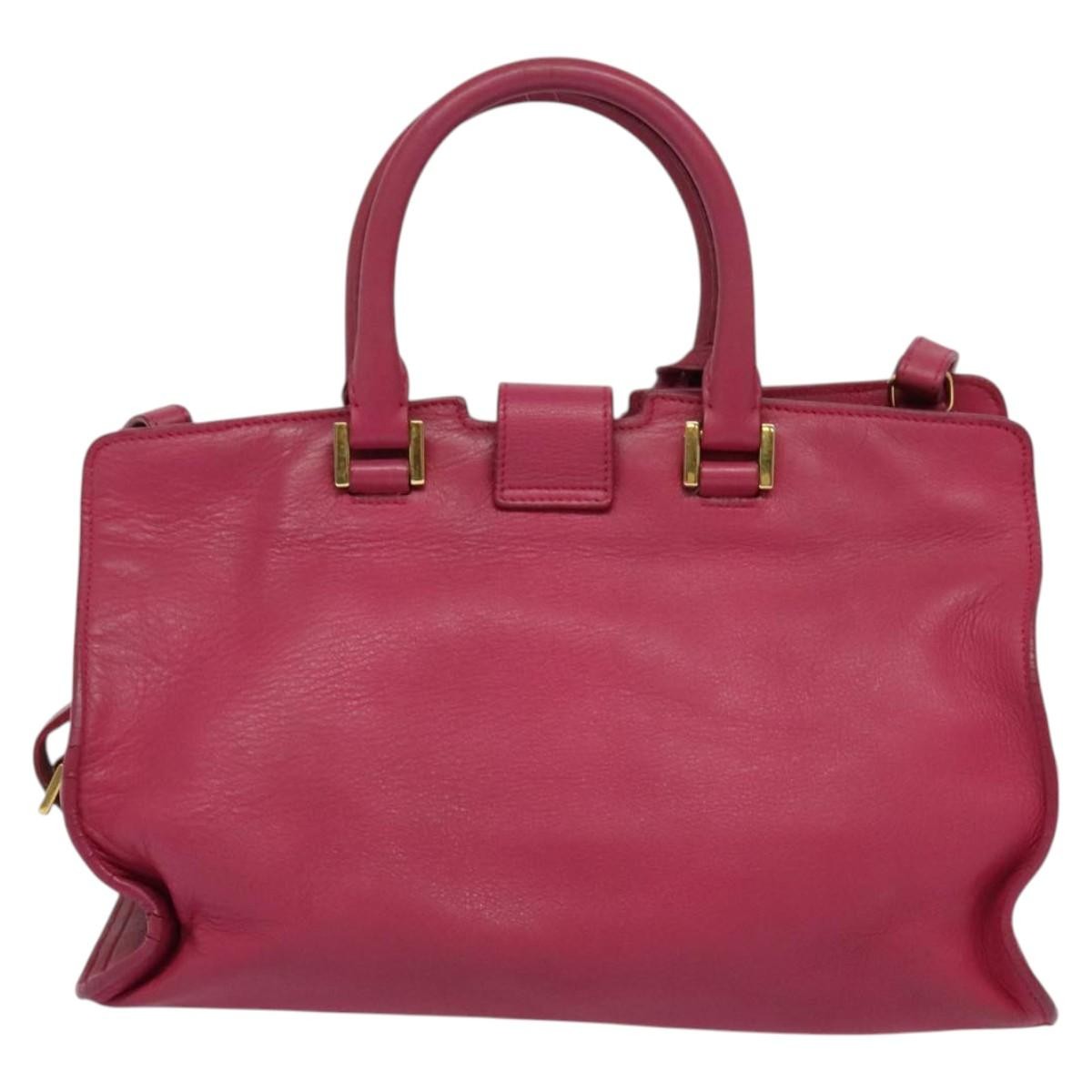 Saint Laurent Classic Y Cabas Leather, PINK, LEATHER, Tote bag