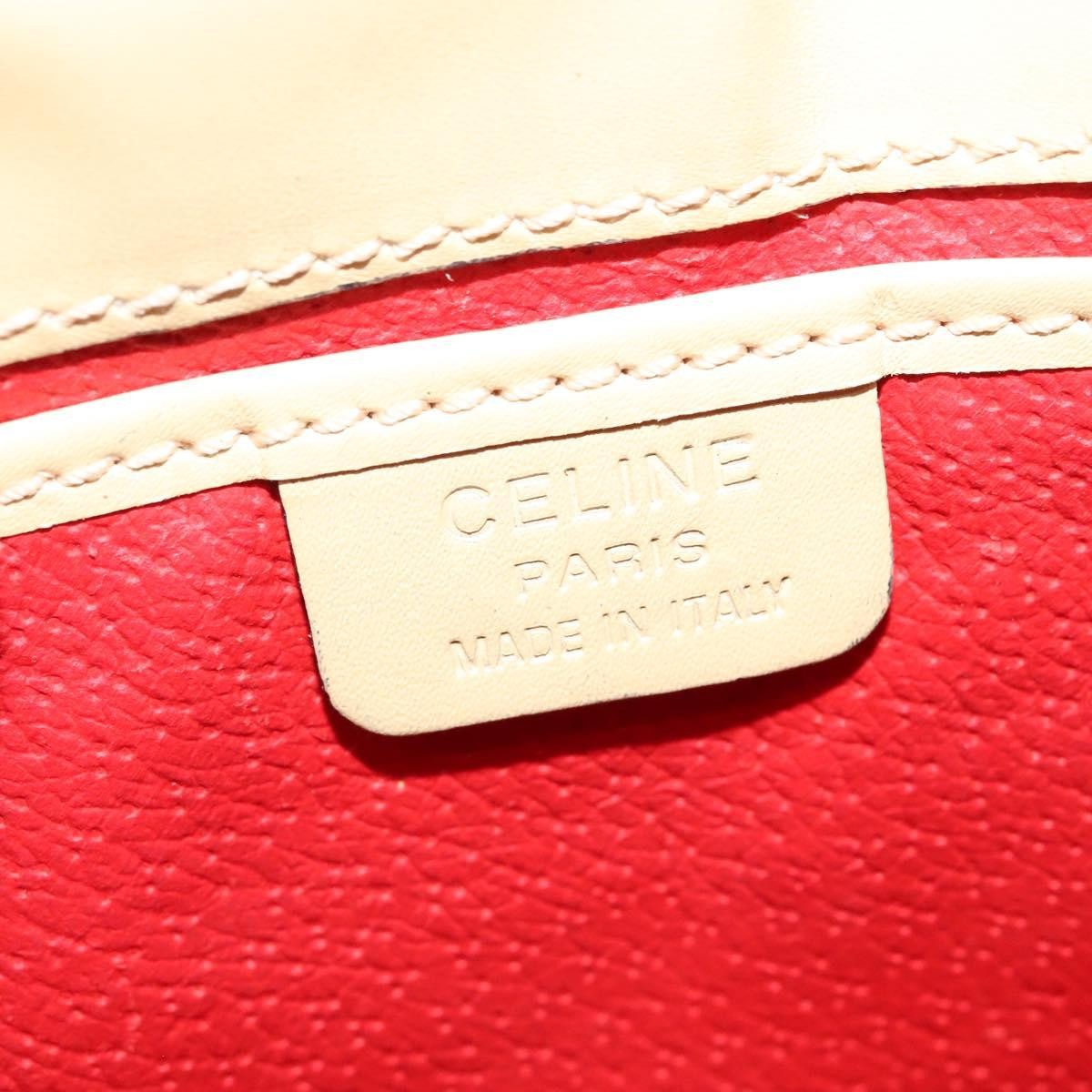 Celine Shoulder Bag Leather, BEIGE, LEATHER, Shoulder bag