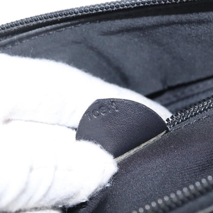 Celine Circle Logo Handbag Nylon, BLACK, NYLON, Handbag