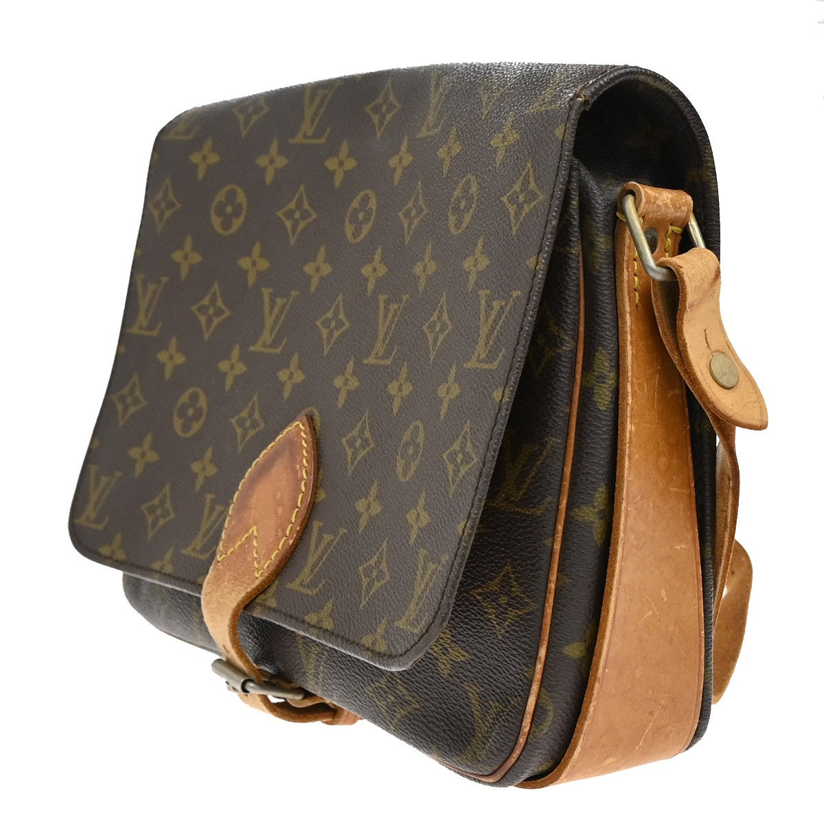 Louis Vuitton Cartouchiere Handbag Monogram Canvas, BROWN, CANVAS, Shoulder bag