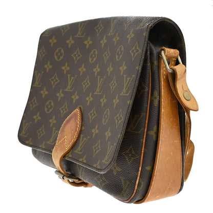 Louis Vuitton Cartouchiere Handbag Monogram Canvas, BROWN, CANVAS, Shoulder bag