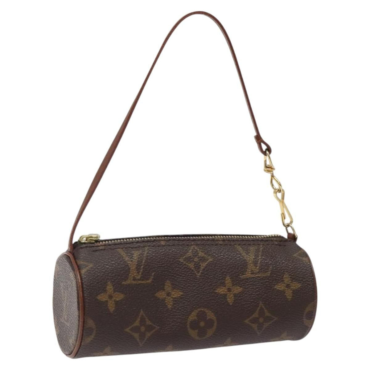 Louis Vuitton Papillon Pochette Monogram Canvas, BROWN, CANVAS, Handbag