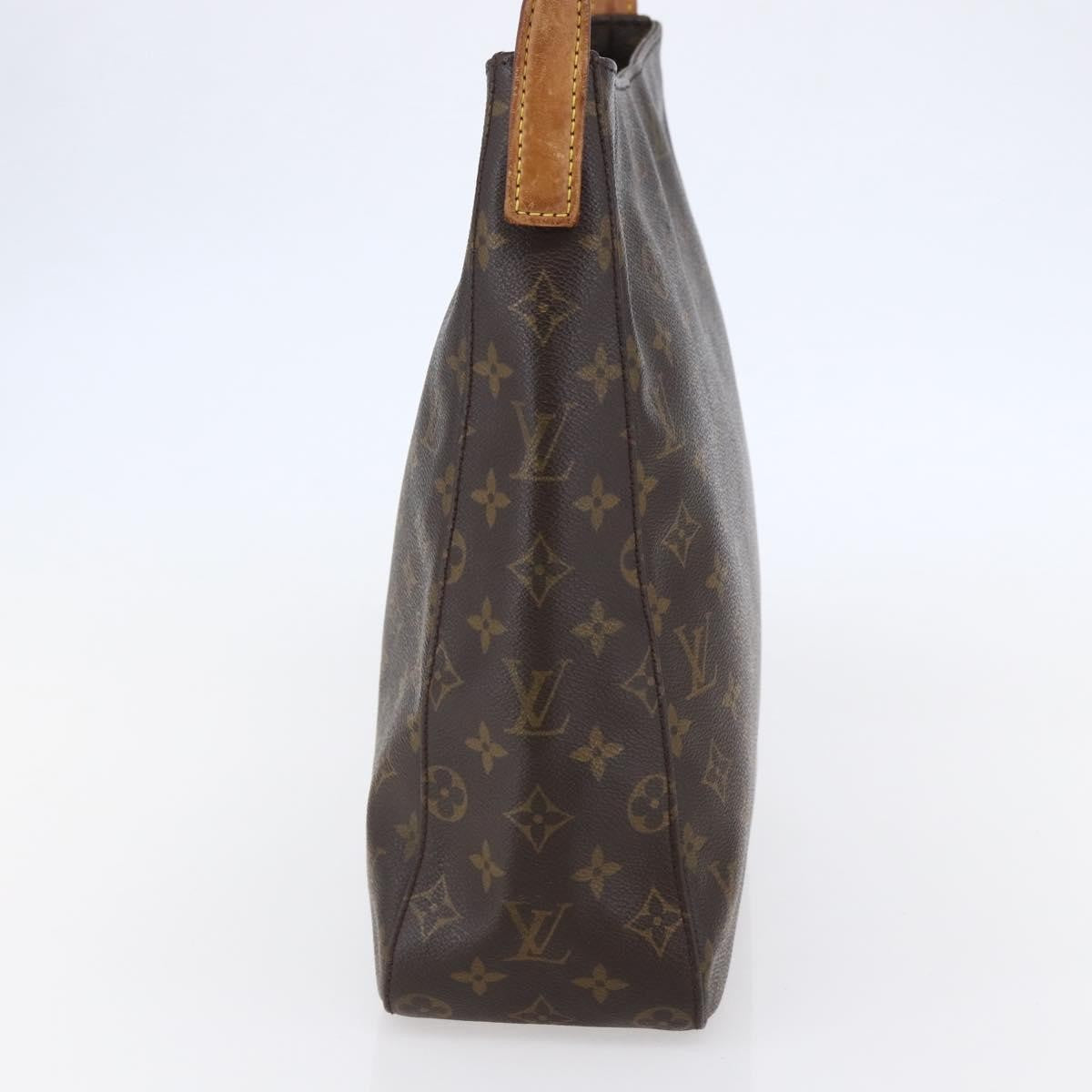 Louis Vuitton Looping Handbag Monogram Canvas, BROWN, CANVAS, Handbag