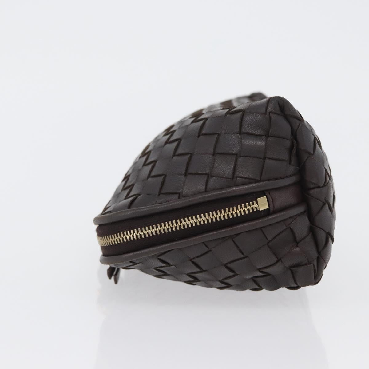 Bottega Veneta Intrecciato Leather, BROWN, LEATHER, Clutche & pouche
