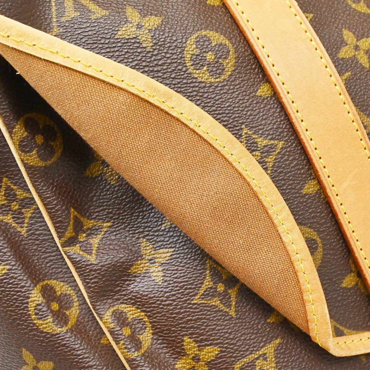 Louis Vuitton Saumur Handbag Monogram Canvas, Brown, Canvas, Shoulder Bag