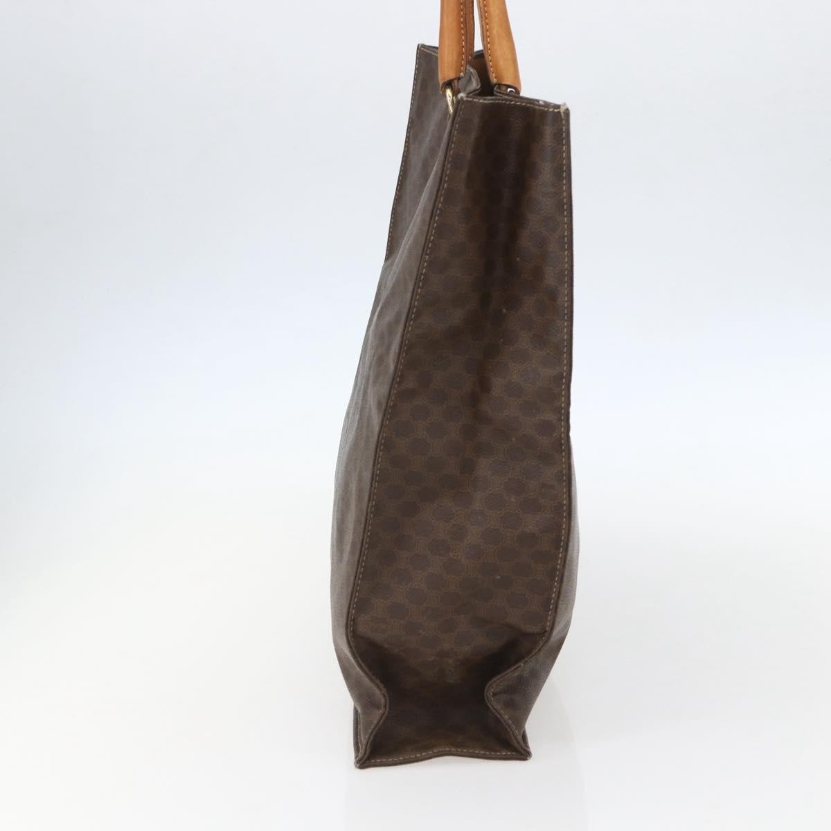 Celine Vintage Macadam Tote bag Canvas, BROWN, CANVAS, Tote bag