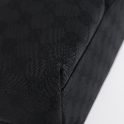 Gucci Double Pocket Tote GG Canvas, BLACK, CANVAS, Handbag