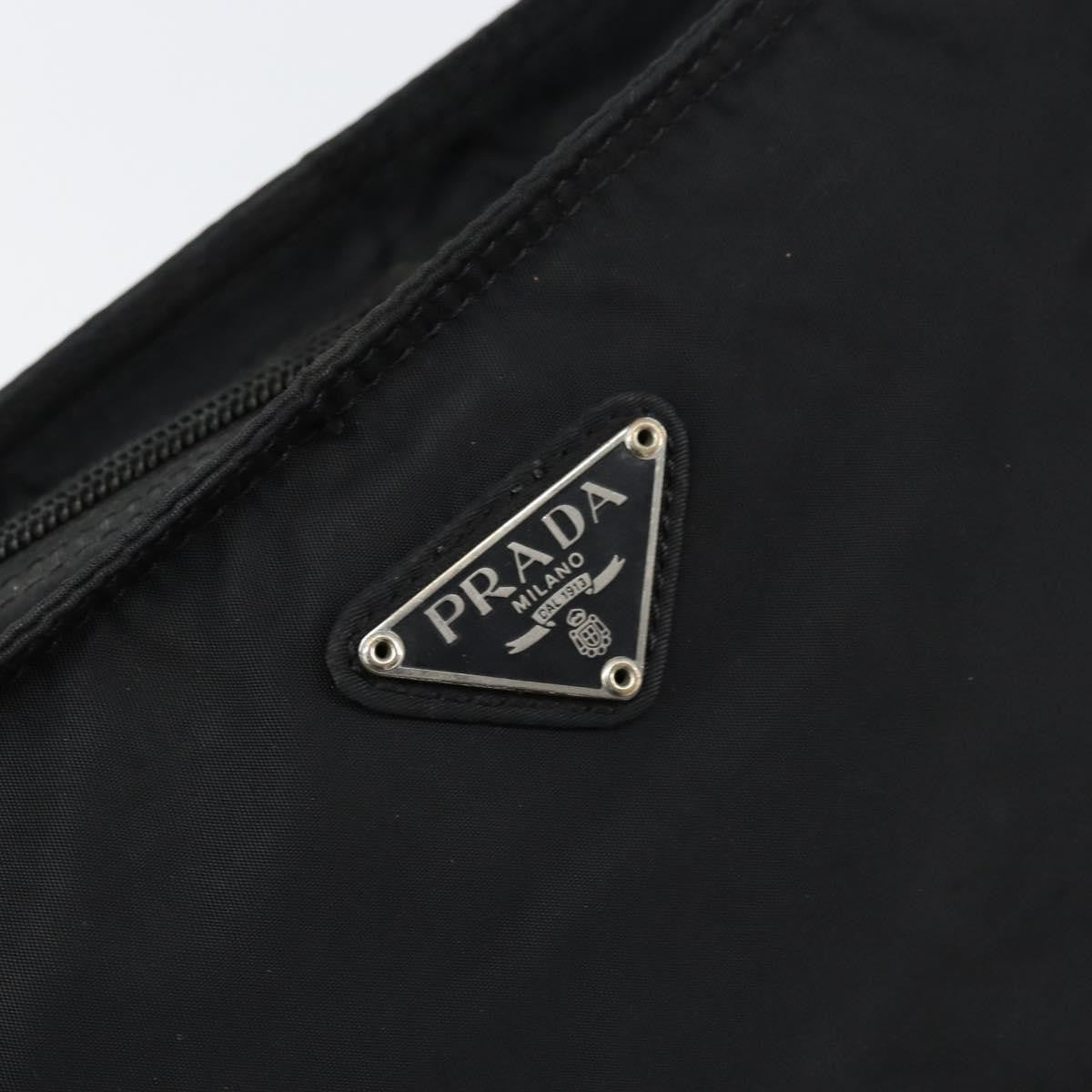 Prada Flat Messenger Bag Tessuto, BLACK, NYLON, Shoulder bag