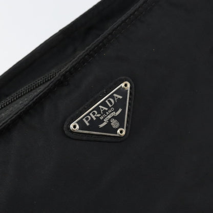 Prada Flat Messenger Bag Tessuto, BLACK, NYLON, Shoulder bag