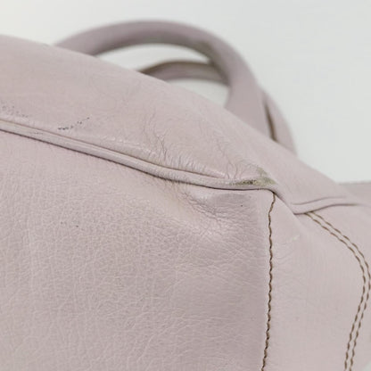 Celine Boogie Satchel Leather, PINK, LEATHER, Handbag