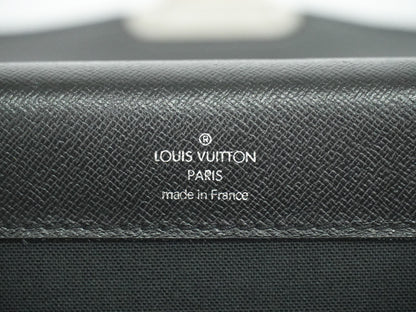 Louis Vuitton Neo Robusto 2 Briefcase Taiga Leather, BLACK, LEATHER, Briefcase
