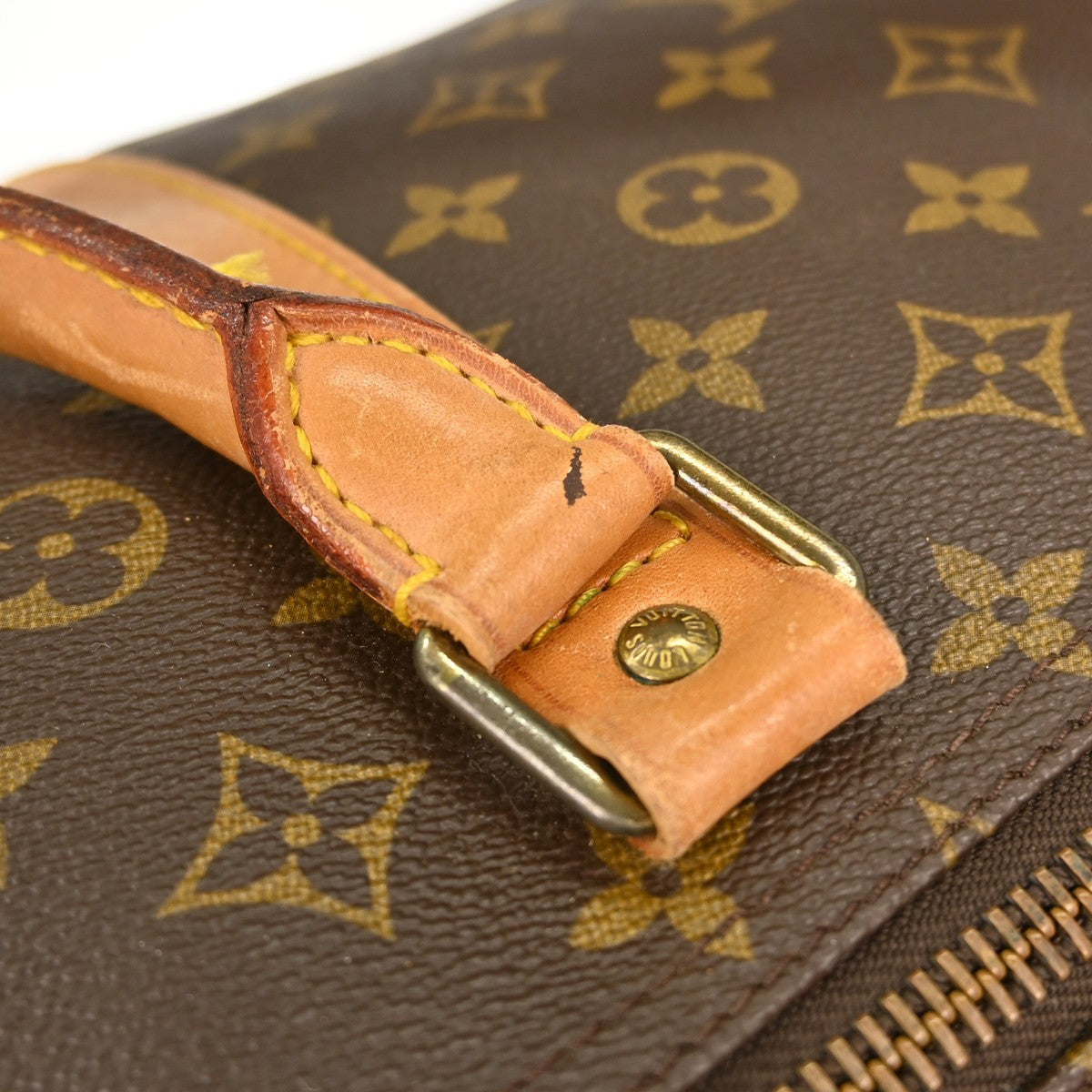 Louis Vuitton Keepall Bag Monogram Canvas, BROWN, CANVAS, Travel bag