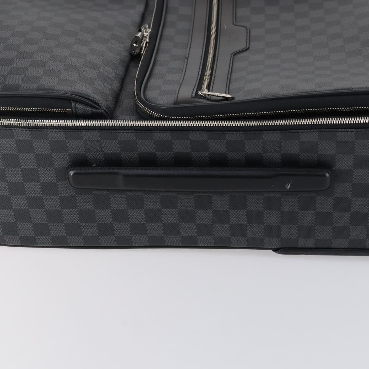 Louis Vuitton Pegase Luggage Damier Graphite, BLACK, CANVAS, Travel bag