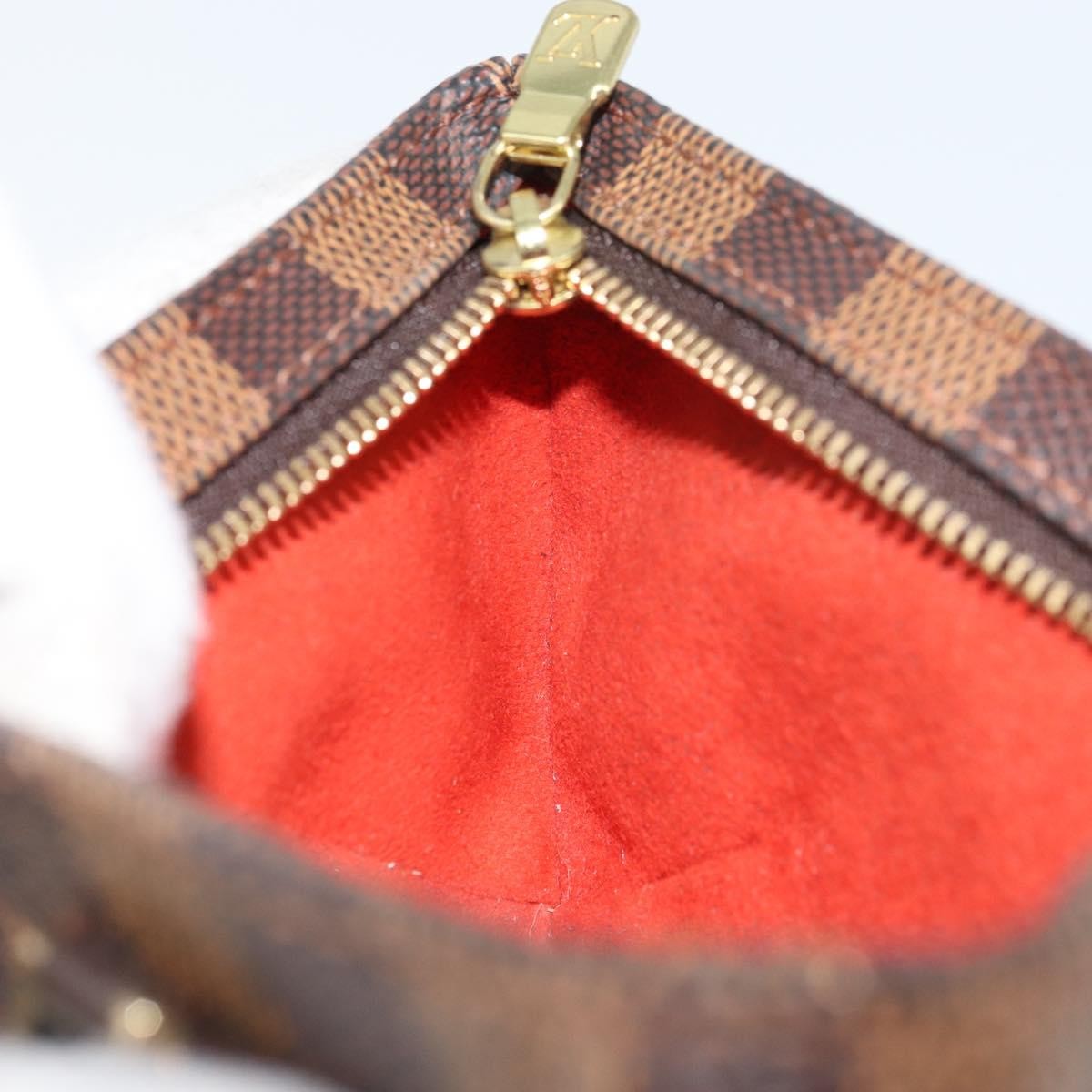 Louis Vuitton Manosque Pochette Damier, BROWN, CANVAS, Clutche & pouche
