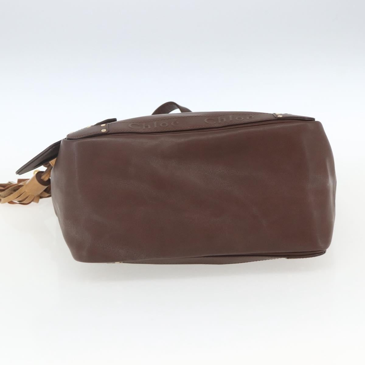 Chloe Eden Tote bag Leather, BROWN, LEATHER, Tote bag