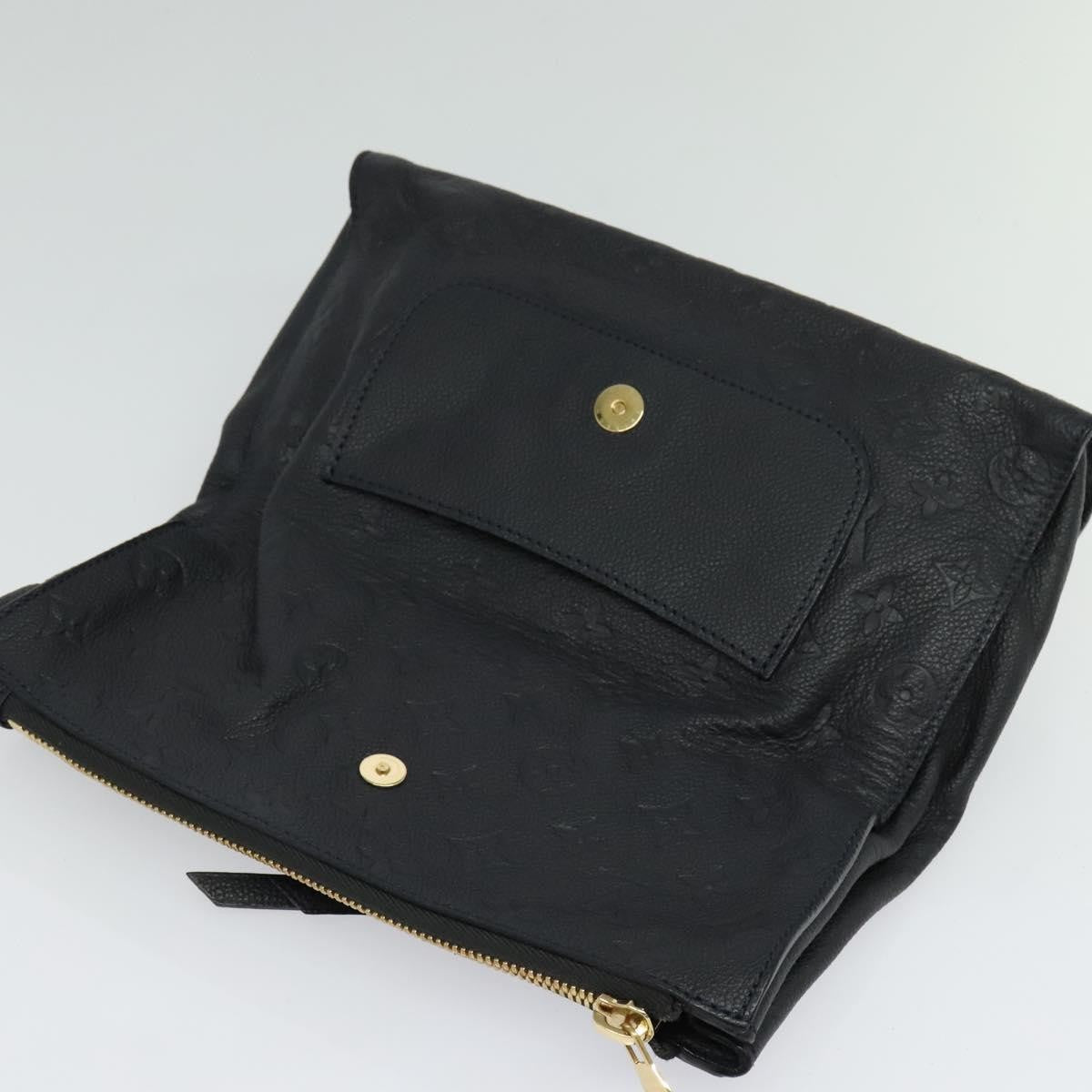 Louis Vuitton Petillante Clutch Monogram Empreinte Leather, BLACK, LEATHER, Clutche & pouche