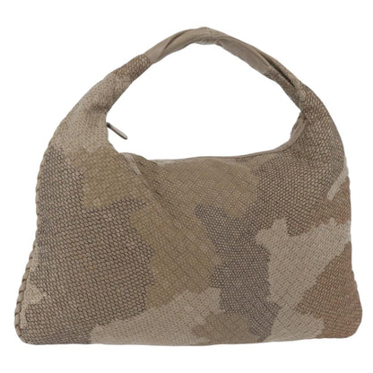 Bottega Veneta Intrecciato Shoulder bag Leather, Gray, Leather, Handbag