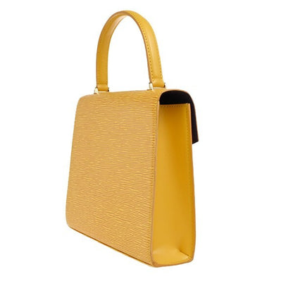 Louis Vuitton Malesherbes Handbag Epi Leather, YELLOW, LEATHER, Handbag