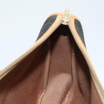 Christian Dior Vintage Honeycomb Handbag Canvas Leather, BLACK, CANVAS, Handbag