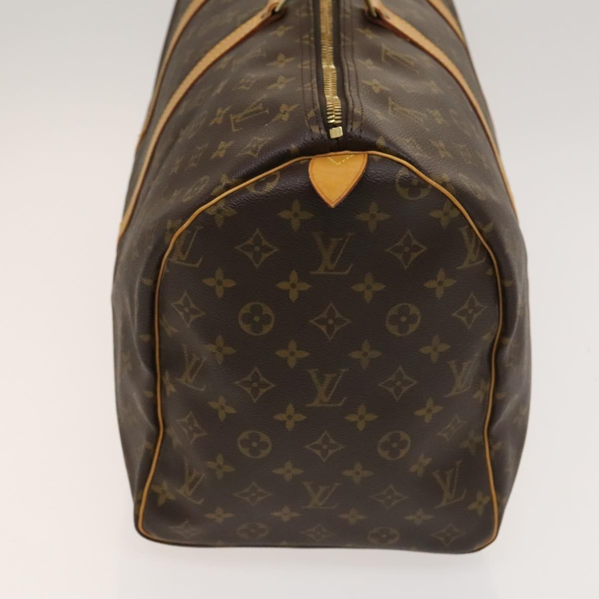 Louis Vuitton Keepall Bag Monogram Canvas, BROWN, CANVAS, Travel bag